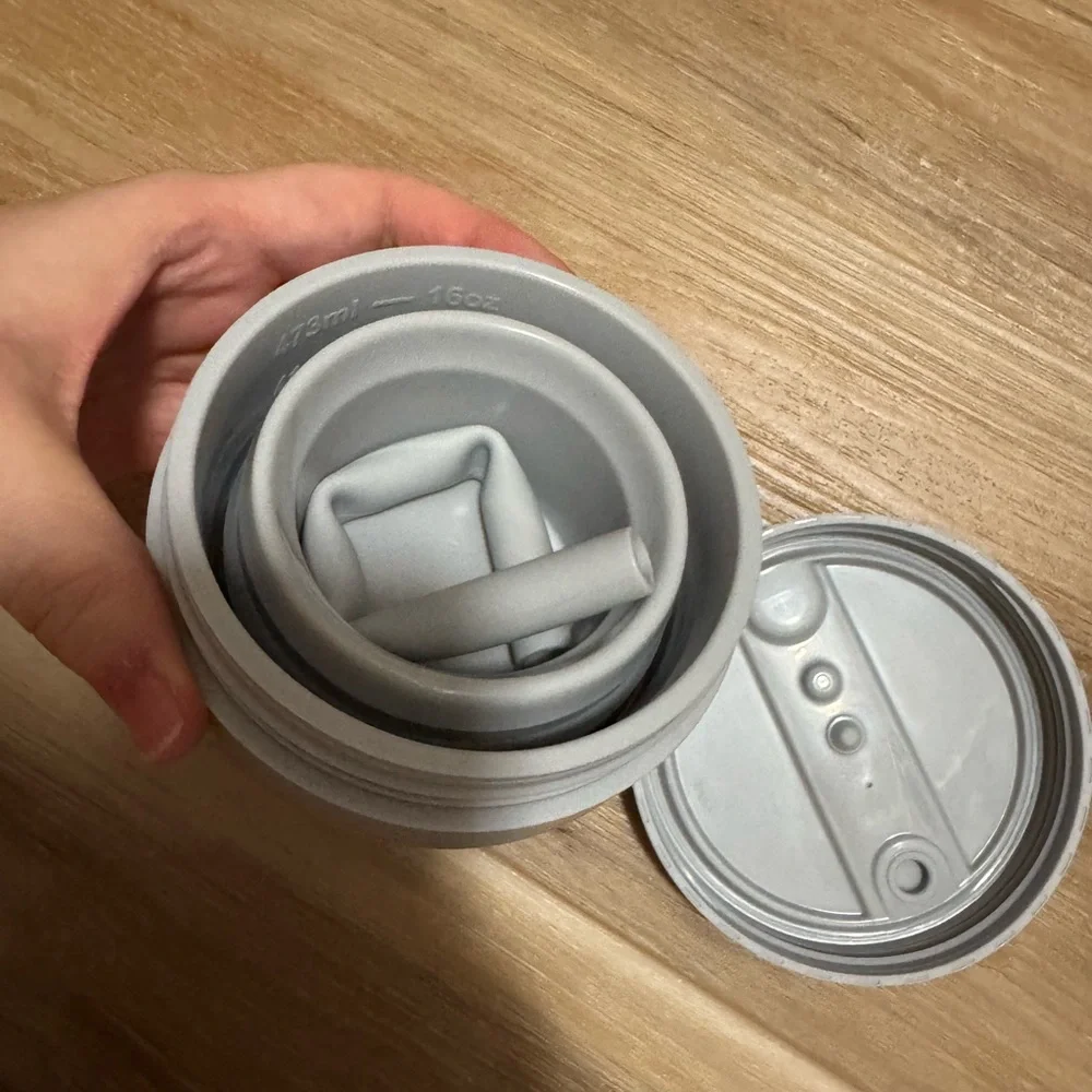 STOJO Collapsible Travel Cup With Straw - 16oz / 470ml